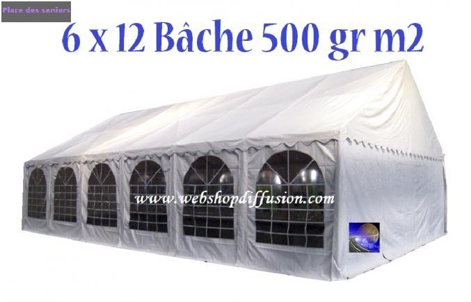 Chapiteau Semi PRO Plus 6x12 m à Nalliers