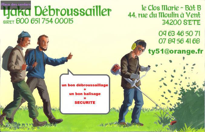 debroussaillage à Sete