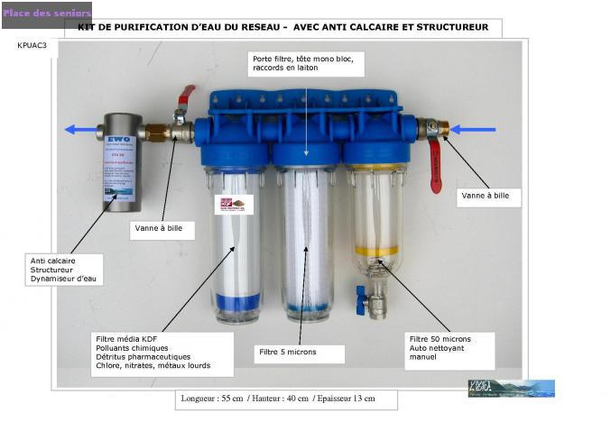 kit de purification d'eau et anti calcaire à Bayonville sur mad