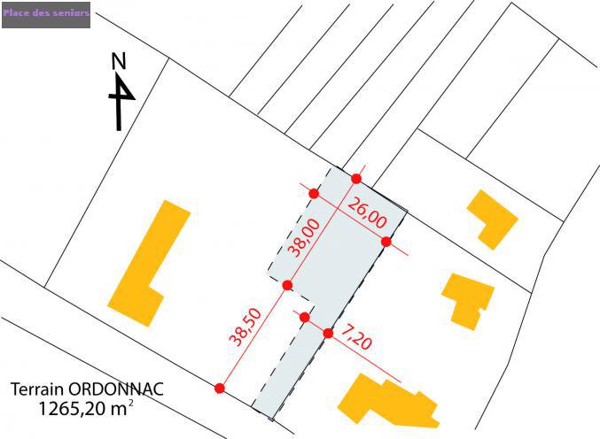 terrain constructible à Ordonnac