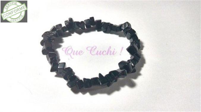 Bracelet baroque élastique en chips d'Onyx à Montpellier