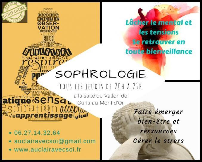 Séance de sophrologie en groupe à Chasselay