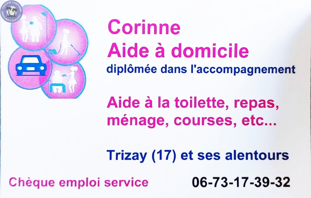 Aide à domicile, je propose mes services à Trizay